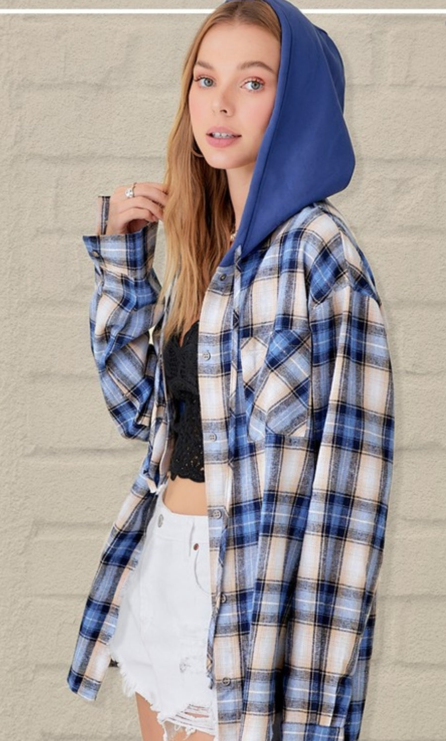 Blue Plaid Jacket/Shirt