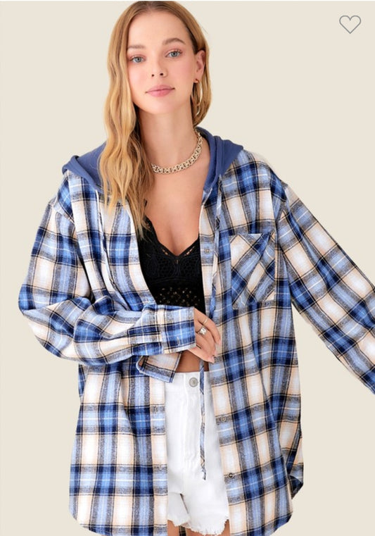Blue Plaid Jacket/Shirt