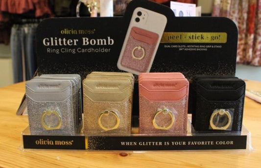 Glitter Bomb Phone Card Holder
