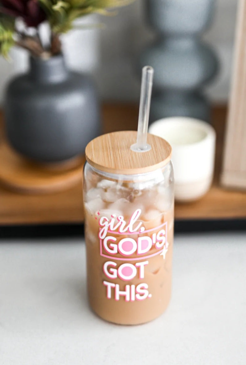 Iced Coffee Tumbler - Girl, God's Got This